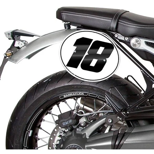 Spedito Oggi Barracuda Number Plate Kit Specific for BMW R NineT Pure - Racer - Scrambler - Urban GS