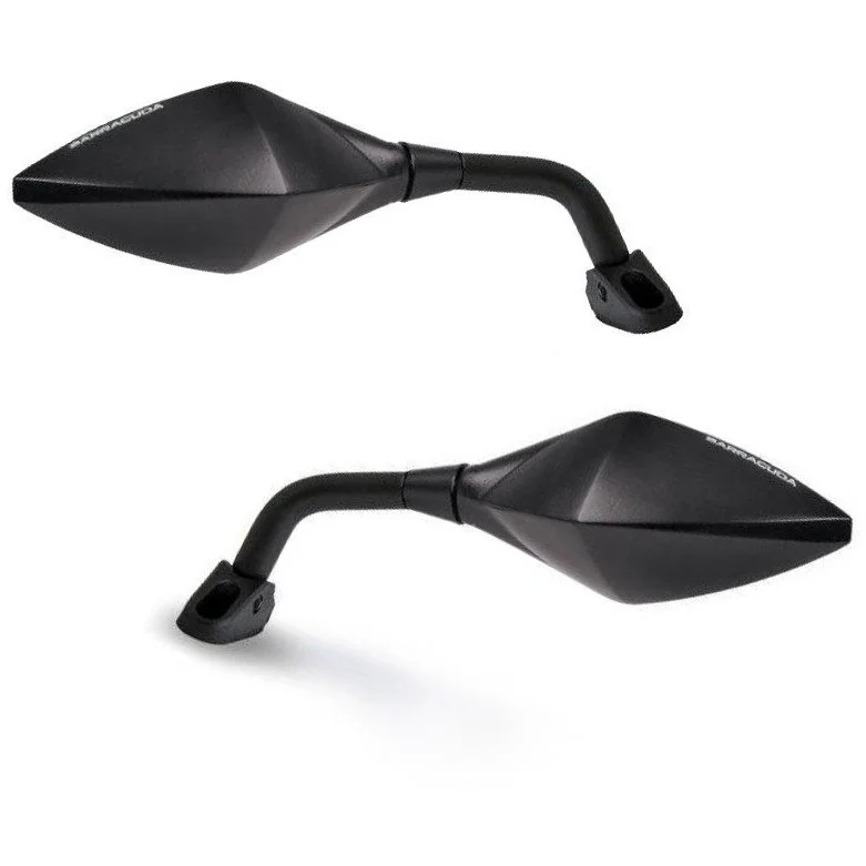 BARRACUDA Race Black Motorcycle Rearview Mirrors Bestseller