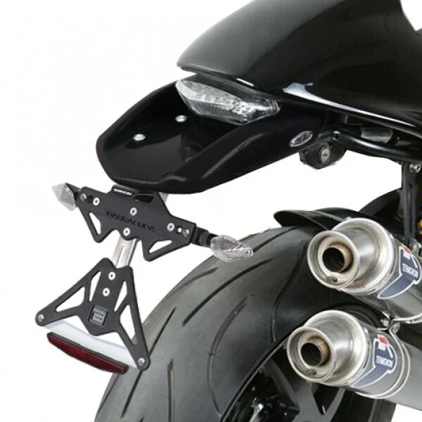 Barracuda Reclining Plate Holder Specific for Ducati Monster 600 - 620 - Sr2 800 - S2r 1200 Acquista Ora