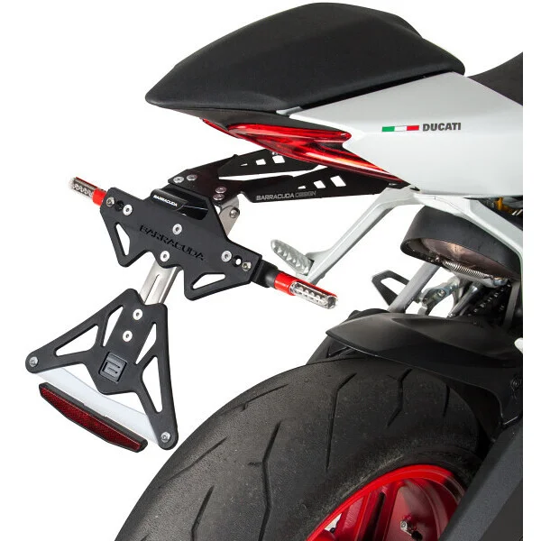 Barracuda Reclining Plate Holder Specific for Ducati Panigale 1199-1299 - 899 - 959 (2014-2017) Compra Adesso