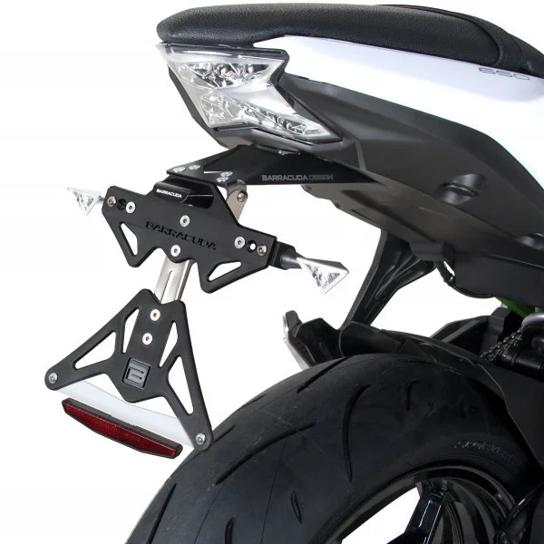 Offerta Limitata Barracuda Reclining Plate Holder Specific for Kawasaki Z650 / Ninja 650 (2017-23)