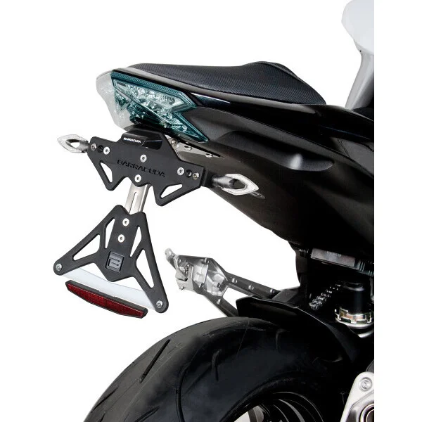 Barracuda Reclining Plate Holder Specific for Kawasaki Z800 (2013-17) Offerta Speciale
