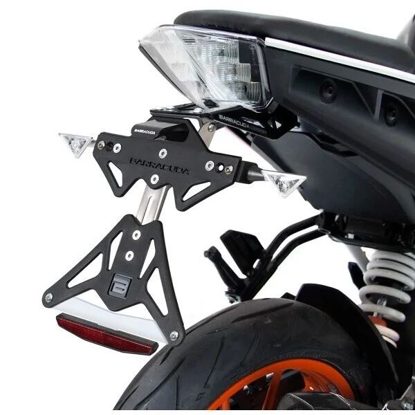 Barracuda Reclining Plate Holder Specific for KTM 125/390 Duke (2017-23) Subito Disponibile