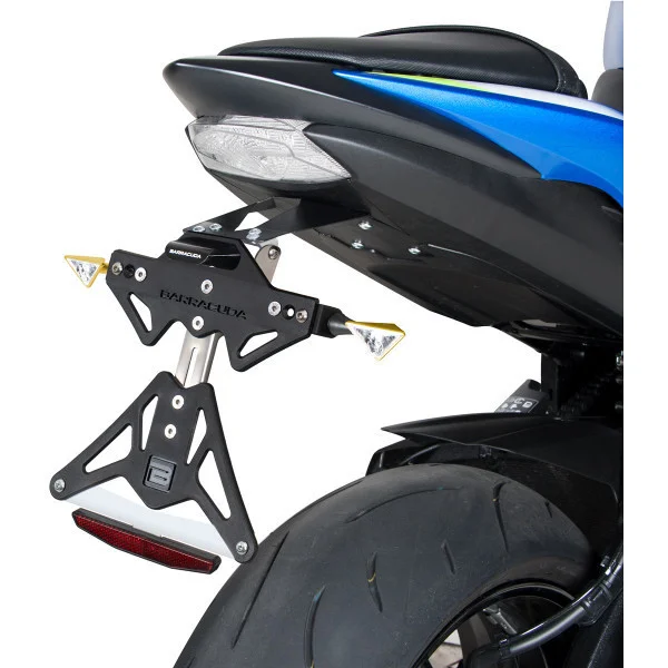 Offerta Speciale Barracuda Reclining Plate Holder Specific for Suzuki GSX-S 1000 (2015-22) - GSX-S 750 (2017-20) -GSX-S 950 (2022)