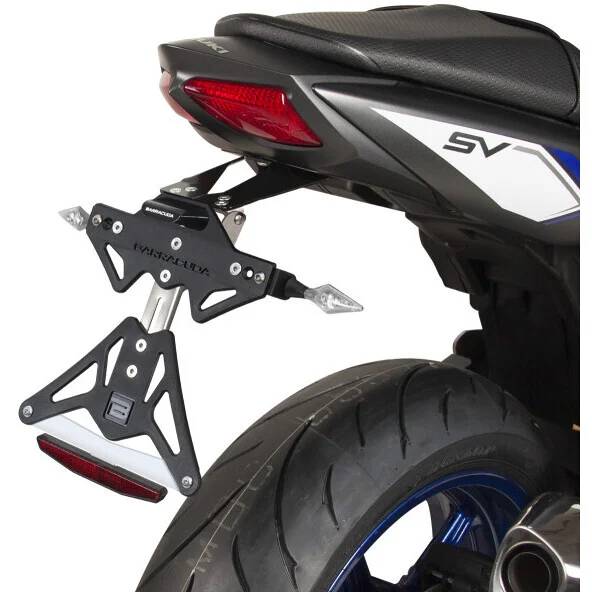 Novità Barracuda Reclining Plate Holder Specific for Suzuki SV 650 (2016-23)