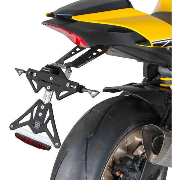 Barracuda Reclining Plate Holder Specific for Yamaha YZF-R1 (2015-22) Offerta Limitata