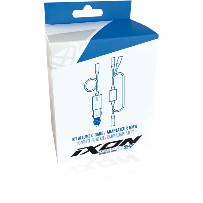 Battery Charger Cigarette Lighter Kit For Ixon IT Series Heated Gloves (2020 -) Spedizione Gratuita