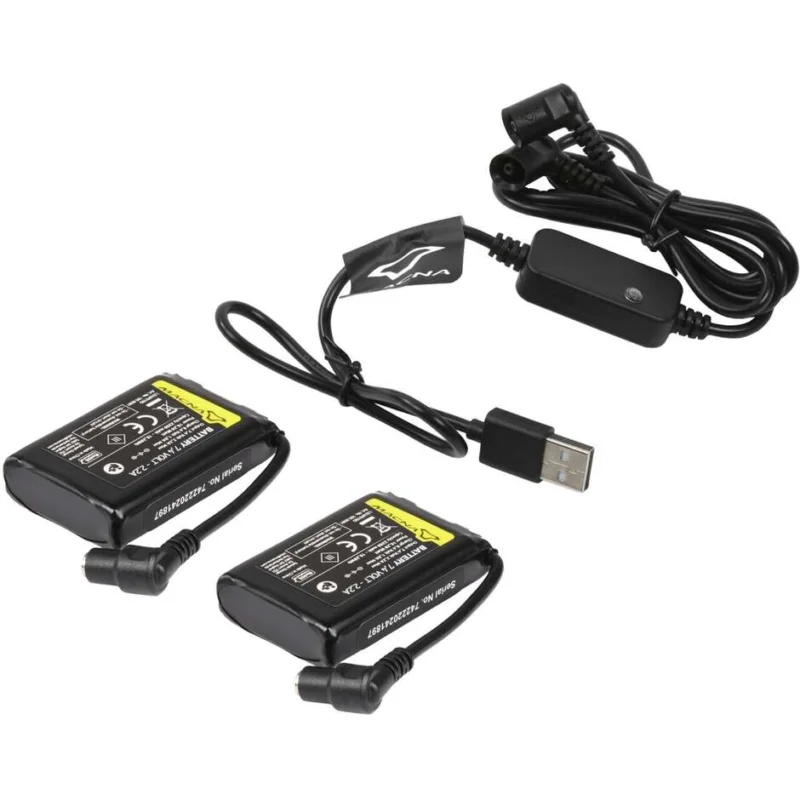 Battery + USB charger Macna 7.4V 2 2A K-BAT-LI-7.4V-2.2 8.4V 1200mA dual USB (600mA each) A Buon Prezzo