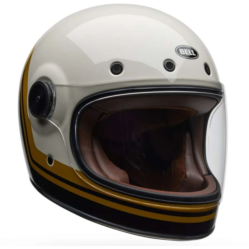 Ultima Occasione Bell Bullitt GT Wander Vintage White Black Full Face Motorcycle Helmet
