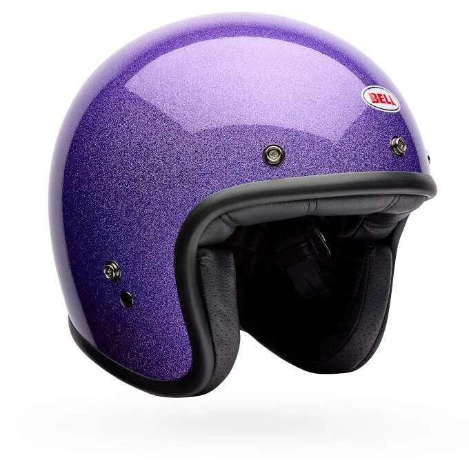 Promo Stagionale Bell CUSTOM 500 FLAKE Jet Motorcycle Helmet Purple