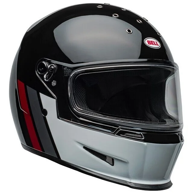 BELL ELIMINATOR GT Full Face Motorcycle Helmet Black White Offerta