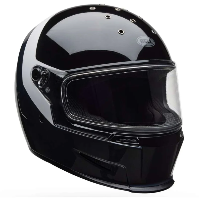 Offerta Speciale Bell ELIMINATOR MENACE Full Face Motorcycle Helmet Black White