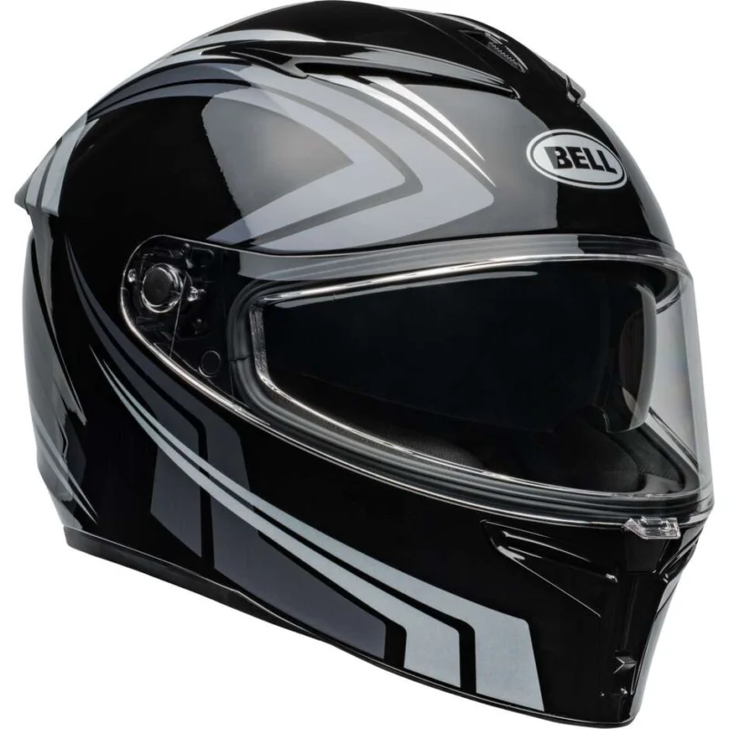 Popolare Bell LITHIUM JETSTREAM Full Face Motorcycle Helmet Black Silver