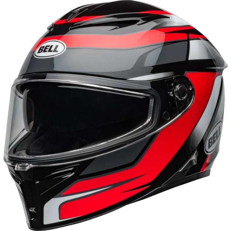 Bell LITHIUM MIPS PODIUM Full Face Motorcycle Helmet Black Red Occasione