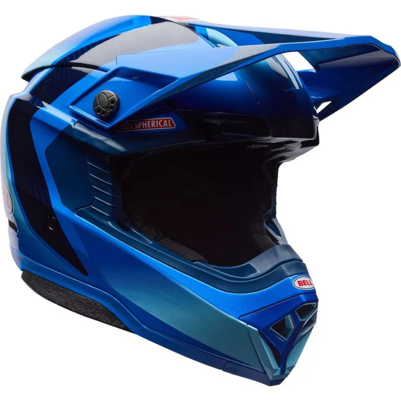 Bell Moto-10 Spherical ET3 CORTEZ SE Blue Cross Enduro Motorcycle Helmet Promo Stagionale