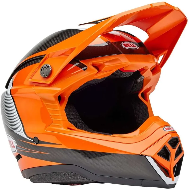 Bell MOTO-10 SPHERICAL EVADE Motocross Enduro Helmet Orange Black Gloss Popolare