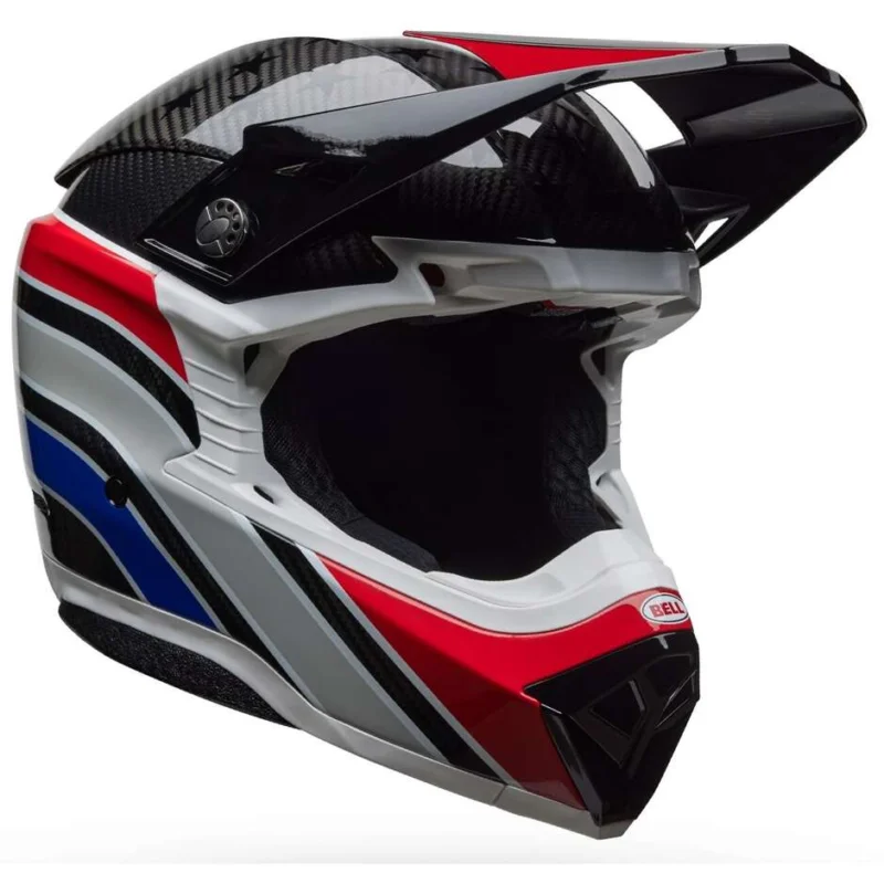 Solo Oggi Bell MOTO-10 SPHERICAL RSD OLD GLORY Cross Enduro Motorcycle Helmet Red Blue
