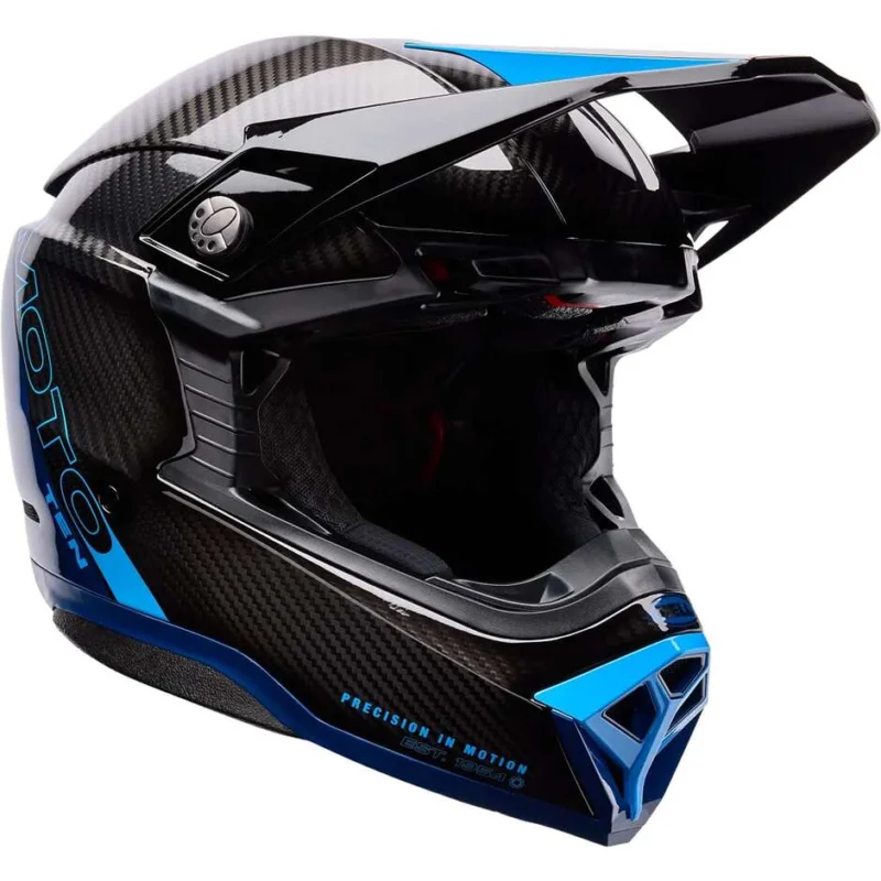 Bell Moto-10 Spherical STRIKE Cross Enduro Motorcycle Helmet Blue A Buon Prezzo