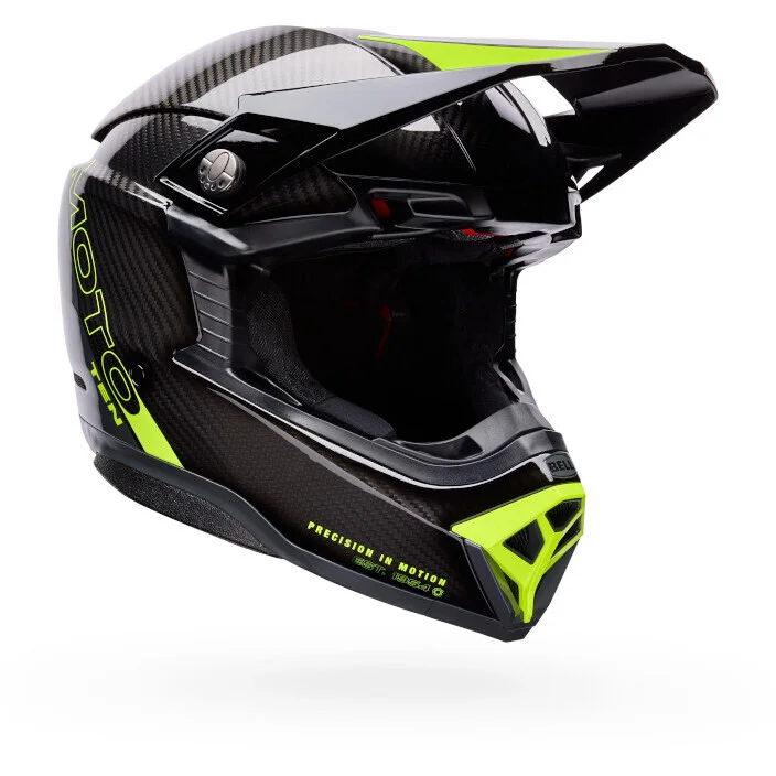 Bell Moto-10 Spherical Strike Yellow/Grey Cross Enduro Helmet Offerta Del Giorno