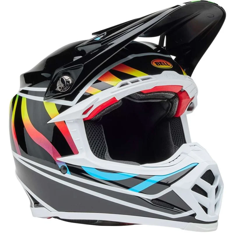 Bell MOTO-9S FLEX DRIFT Motocross Enduro Helmet Black MULTICOLOR Gloss Quantità Limitata