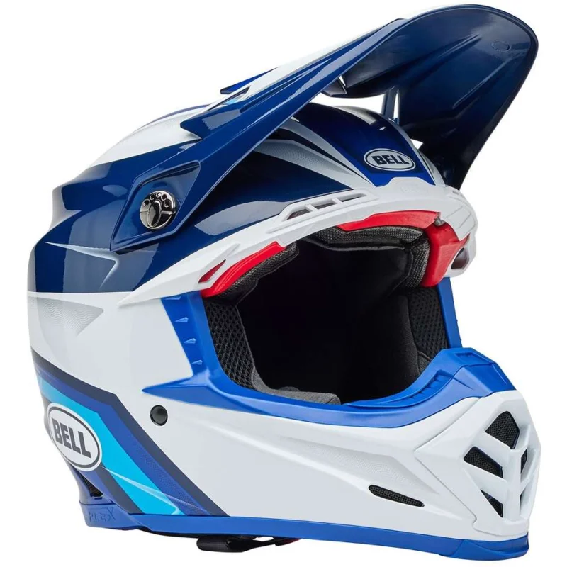 Esclusivo Bell MOTO-9S FLEX MERCHANT Motocross Enduro Helmet Gloss Blue