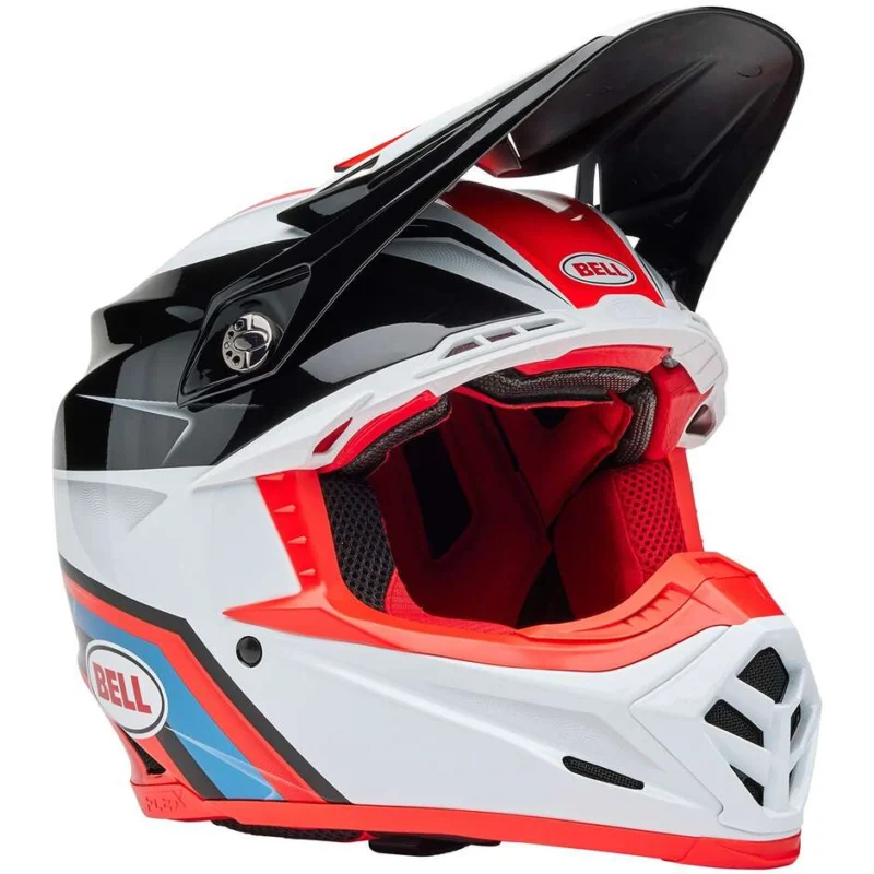 Occasione Bell MOTO-9S FLEX MERCHANT Motocross Enduro Helmet Red Black Gloss