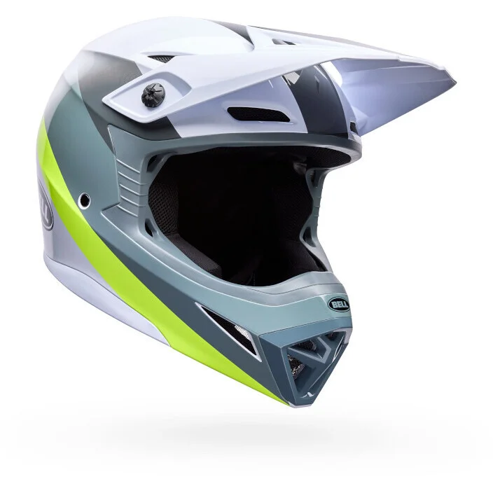 Bell MX-10 Mips AVIATOR Cross Enduro Motorcycle Helmet White Green Offerta Del Giorno