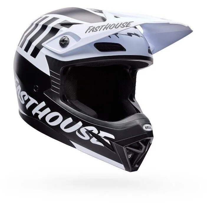 Bell MX-10 Mips FH Cross Enduro Motorcycle Helmet Black White Pagamento Sicuro