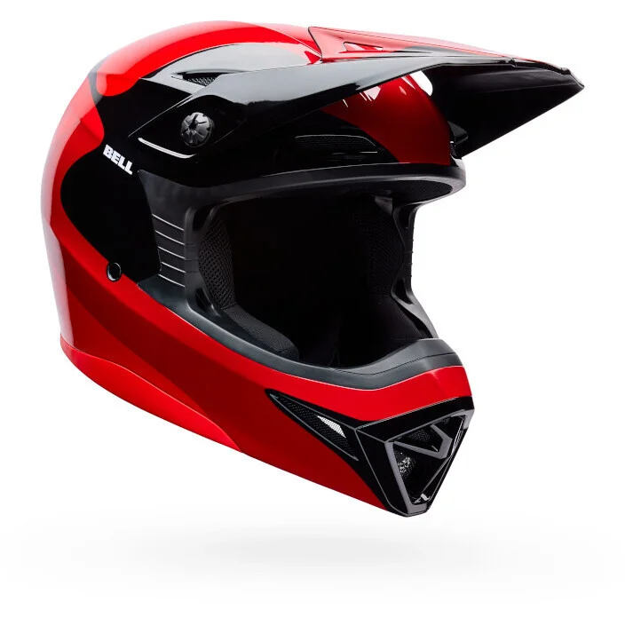 Occasione Imperdibile Bell MX-10 Mips WAVE Cross Enduro Motorcycle Helmet Red Black