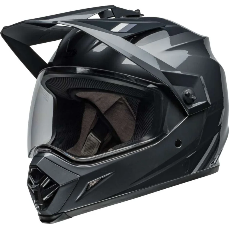BELL MX-9 ADVENTURE MIPS ALPINE Full Face Motorcycle Helmet Charcoal Silver Non Perdere