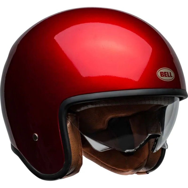 Subito Disponibile Bell TX501 Custom Jet Motorcycle Helmet Candy Red