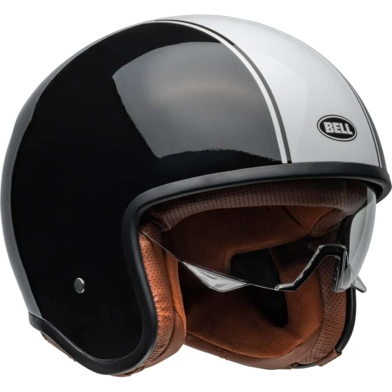 Di Tendenza Bell TX501 RALLY Custom Jet Motorcycle Helmet Black White