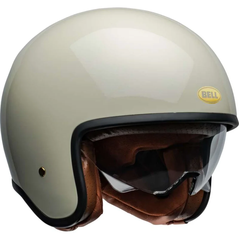 Bell TX501 VINTAGE Custom Jet Motorcycle Helmet White Saldi