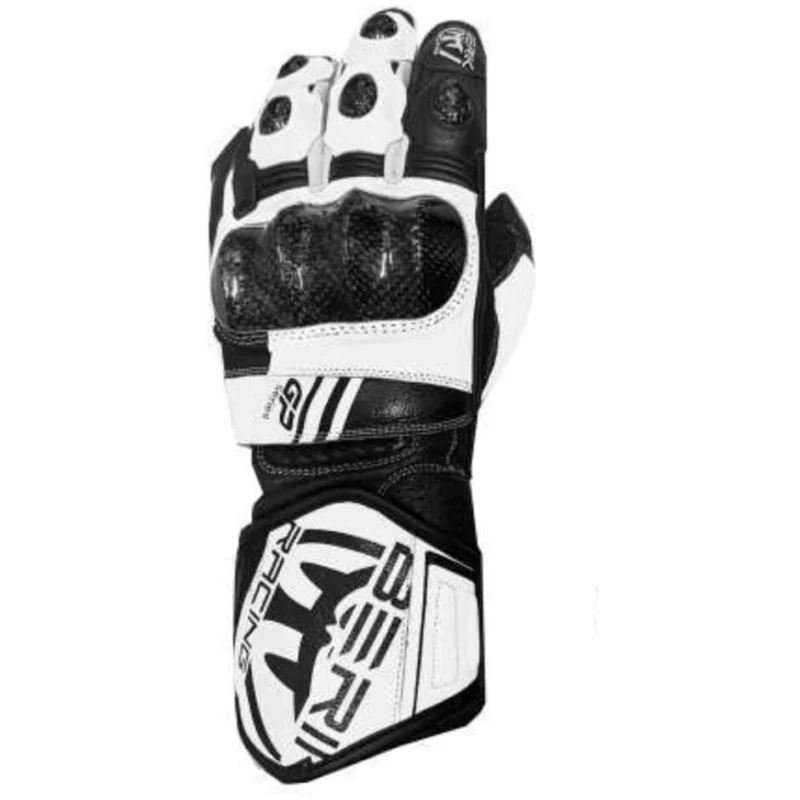 Affare Berik 2.0 195112 GP Series Black White Racing Leather Motorcycle Gloves