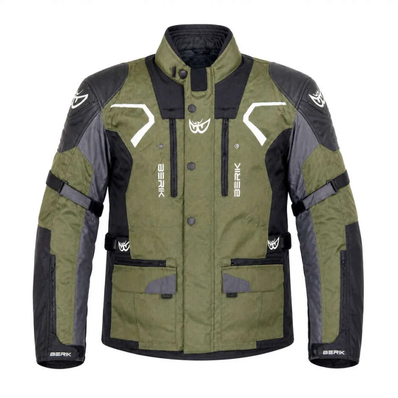 Berik 2.0 Adventure Nj-233309 Black Green Technical Motorcycle Jacket Compra Adesso