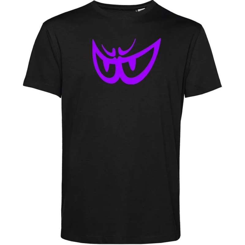 Occasione Berik 2.0 Crewneck TEE T-Shirt In Organic Cotton Black Purple Eye