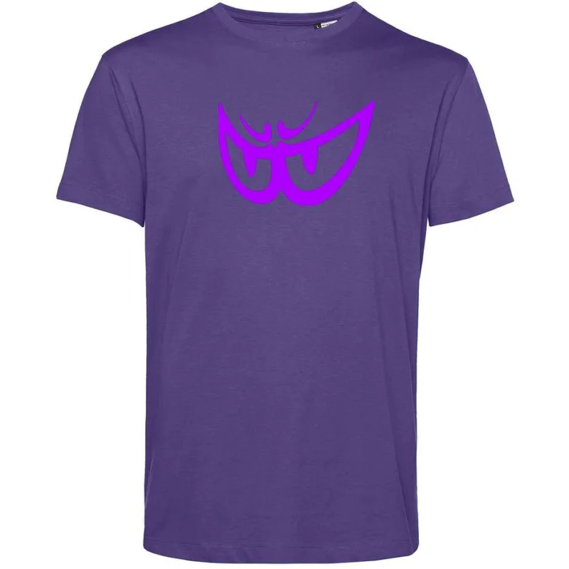 Prezzo Conveniente Berik 2.0 Crewneck TEE T-Shirt In Organic Cotton Purple Fuchsia Eye