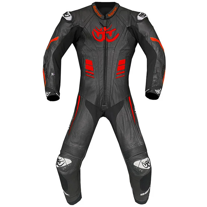 Prezzo Basso Berik 2.0 Full Motorcycle Suit In Kangaroo Leather LS1 9059 KC Black Red