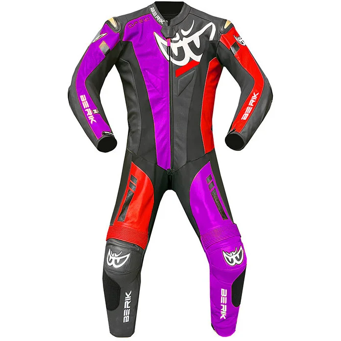 Compra Oggi Stesso Berik 2.0 Full Professional Leather Motorcycle Suit Ls1-191315 GP3 Magnesium Black Red Fuchsia
