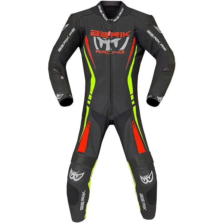 Prezzo Conveniente Berik 2.0 Ls1-171334FR-2 Professional Leather Motorcycle Suit Black Red Yellow