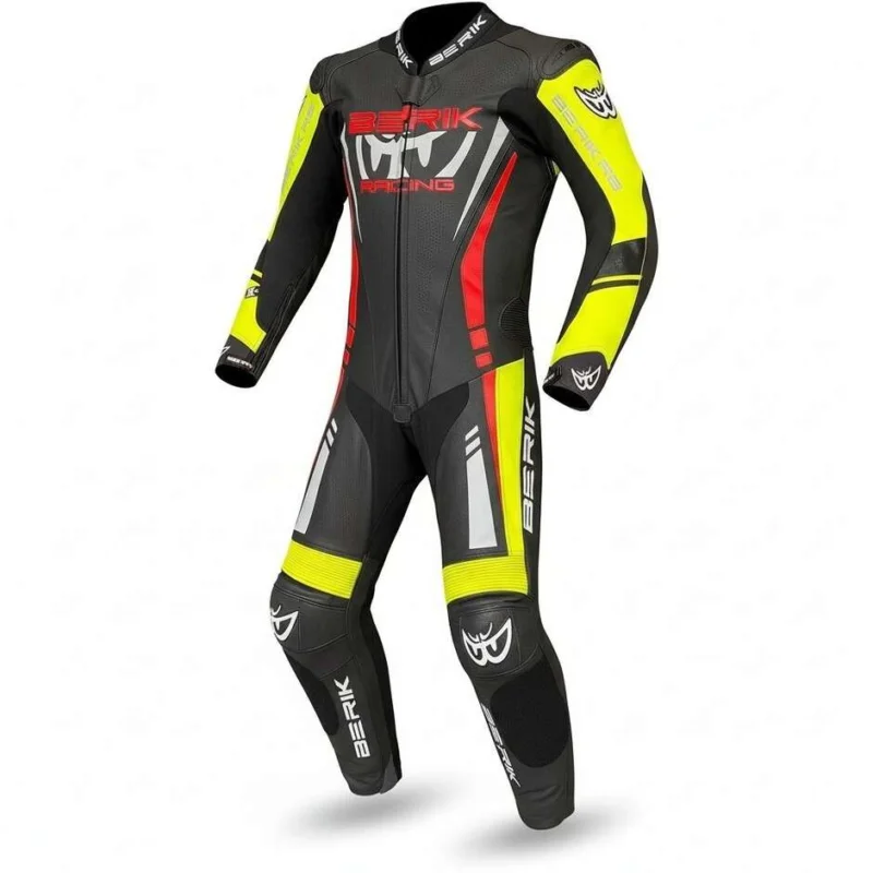 Scelto Dai Clienti Berik 2.0 Ls1-171334FR Black Yellow Red Professional Leather Motorcycle Suit