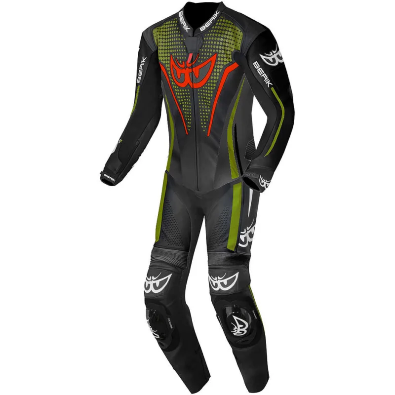 Spedito Oggi Berik 2.0 LS1 221312 RSF Tech Pro Full Motorcycle Suit Black White Military Green Red Fluo