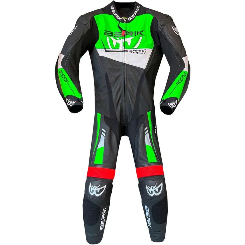 Prezzo Di Fabbrica Berik 2.0 LS1-251390 Black Green Professional Leather Motorcycle Suit