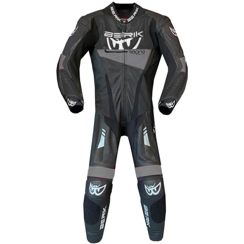 Quantità Limitata Berik 2.0 LS1-251390 Professional Leather Motorcycle Suit Black Grey