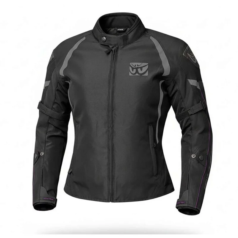 Berik 2.0 NJ-223301l-L-EL WP Women's Technical Fabric Motorcycle Jacket, Black, Grey Direttamente Dal Produttore