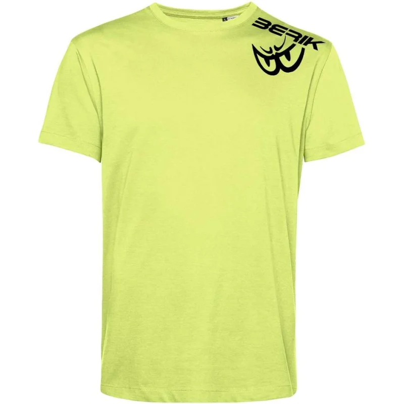 Berik 2.0 TEE Crewneck T-Shirt In Organic Cotton Yellow Black Reso Gratuito