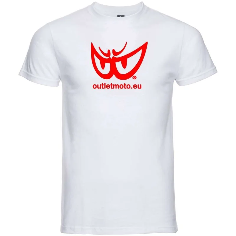 Berik 2.0 T-Shirt Outletmoto Crewneck White Red Eye Printed Compra Oggi Stesso