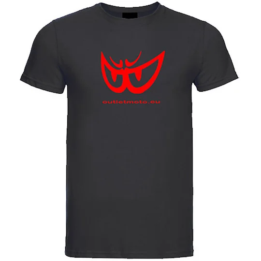 Berik 2.0 T-Shirt Outletmoto Printed Black Red Eye Necklace Direttamente Dal Produttore