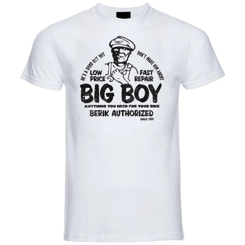 Affare Berik 2.0 White Big Boy Crew Neck T-Shirt Black Print