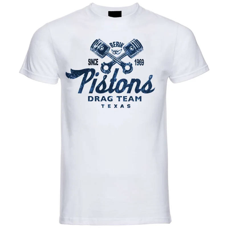 Berik 2.0 White Pistons Crew Neck T-Shirt Blue Print Occasione Imperdibile